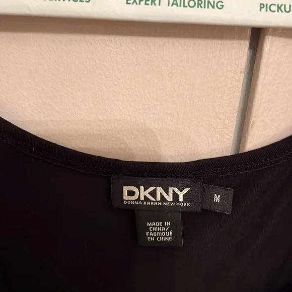 Black DKNY fit and flare dress size M - Picture 3 of 3